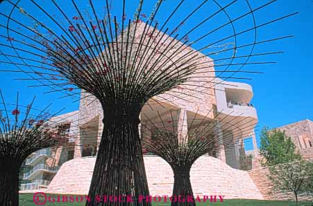 Stock Photo #8435: keywords - abstract angeles architecture art attraction beige building buildings california center clean contemporary decor decorate decorative design getty horz los masonry metal modern museum museums new outdoor outside rebar sculpture sculptures st stone touri white