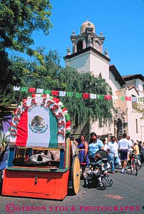 Stock Photo #8442: keywords -  activity angeles annual california celebrate celebrating community de descent ethnic event heritage hispanic historic history holiday los mexican minority olivera park plaza pueblo shoppers shopping store stores street vert