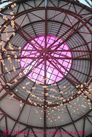 Stock Photo #8451: keywords -  abstract abstraction abstracts angeles angle angles architecture california center circle circular exposition geometrical geometry lorch los modern park pavilion purple radial radius round science skylight symmetrical symmetry vert