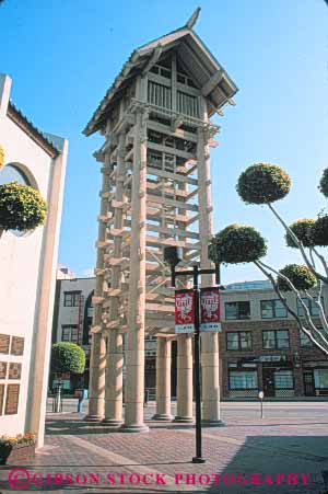 Stock Photo #8471: keywords -  angeles asian california community cultural culture descent ethnic heritage japanese little los minority tall tokyo tower vert wood