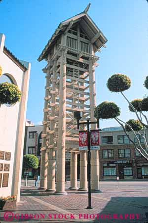 Stock Photo #8471: keywords - angeles asian california community cultural culture descent ethnic heritage japanese little los minority tall tokyo tower vert wood