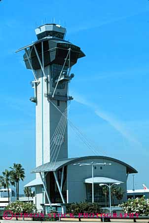 Stock Photo #8498: keywords - airport airports angeles architecture building buildings california control high international la lax los modern new tall tower towers vert