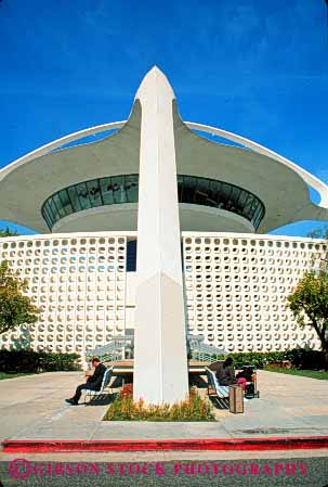 Stock Photo #8500: keywords -  airport angeles arch arches architecture building buildings california circle circular curve curved international la lax los modern new restaurant round theme vert