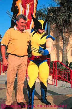 Stock Photo #8507: keywords - amusement angeles california character city costume costumed destination embrace fiction fictional fun guest hold hollywood hug laugh leisure los man park play recreation smile studio studios tourist travel traveler travelers universal vacation vert with