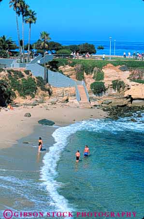 Stock Photo #9482: keywords -  beach beaches california coast coastal cove destination diego family jolla la leisure ocean play recreation resort resorts san sea seashore shore shoreline summer surf swimming travel vacation vert water