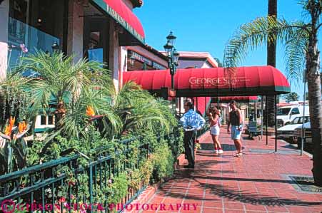 Stock Photo #9488: keywords -  california coast coastal destination diego horz in jolla la people resort resorts san seashore shop shopper shoppers shopping shore shoreline sidewalk summer travel