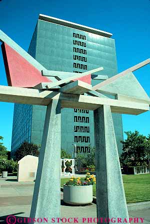 Stock Photo #11368: keywords - abstract art building california cities city concrete downtown office public sacramento sculpture sculptures vert