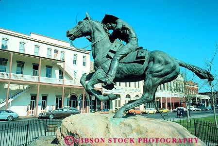 Stock Photo #11375: keywords -  american attraction building buildings california cities city commemorate commemorates commemorating express historic history horz memorial metal monument monuments old pony sacramento site statue statues tourist west western