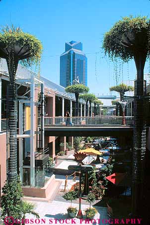 Stock Photo #11369: keywords - air california cities city commerce downtown mall malls modern new open plaza plazas sacramento shoppers shopping shops store stores urban vert