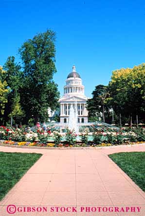 Stock Photo #7853: keywords -  america american architecture building buildings california capitol center cities city cityscape cityscapes downtown new sacramento state symmetry urban us usa vert