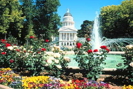 Garden State Capitol Building Sacramento California Stock Photo 7855