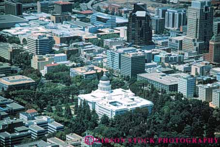 Stock Photo #7858: keywords -  aerial aerials america american architecture building buildings business california center cities city cityscape cityscapes downtown horz modern new office offices sacramento skyline skylines state urban us usa