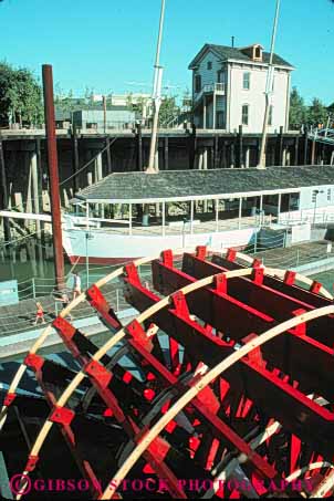 Stock Photo #7859: keywords -  america american architecture building buildings california cities city historic old paddlewheel river sacramento ships us usa vert