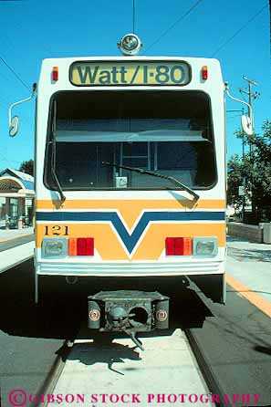 Stock Photo #11403: keywords -  california car cars cities city commute commuter commuting electric electrical light lightrail mass metro modern municipal public rail railroad railroading railroads rapid rt sacramento train trains transit transportation vert