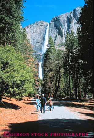 Stock Photo #9956: keywords - alpine california cliff cliffs cut environment falls forest forests geologic geological geology glacial glacier glaciers granite landscape mountain mountains mt mtn mtns national nature park parks people scenery scenic scour sierra summer tree trees valley valleys vert walk walkers walking walks waterfall waterfalls wild wilderness yosemite