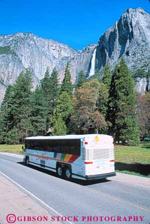 Stock Photo #9963: keywords -  alpine blur blurred bus buses california charter cliff cliffs commercial cut environment falls forest forests geologic geological geology glacial glacier glaciers granite landscape motion mountain mountains movement moving mt mtn mtns national nature park parks passes scenery scenic scour sierra summer tour tours tree trees valley valleys vert wild wilderness yosemite