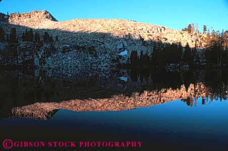 Stock Photo #9978: keywords -  alpine buena california calm dawn environment geologic geological geology granite horz lake lakes landscape mountain mountains mt mtn mtns national nature park parks peaceful quiet reflect reflecting reflection reflects scenery scenic serene serenity sierra vista water wild wilderness yosemite