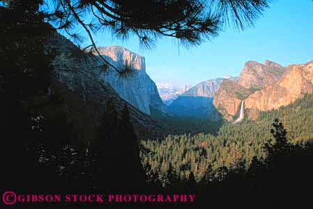 Stock Photo #9991: keywords -  alpine and batholith bridalveil california cliffs cut environment falls geologic geological geology glacial glacier granite horz landmark landmarks landscape mountain mountains mt mtn mtns national nature park parks scenery scenic scour sierra steep valley waterfall wild wilderness yosemite