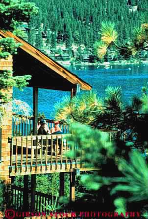 Stock Photo #9575: keywords -  alpine balconies balcony california clean clear destination freshwater home homes house houses lake lakes mountains people relax relaxed relaxing sierra summer tahoe travel vert water