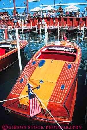 Stock Photo #9582: keywords -  alpine antique boat boats california chris clean clear concourse craft delegance destination freshwater lake lakes mountains old restore restored show sierra summer tahoe travel valuable vert vintage water