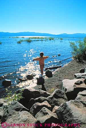 Stock Photo #9586: keywords -  alpine california child city clean clear destination freshwater girl girls lake lakes mountains released shore sierra summer sunny sunshine tahoe travel vert water