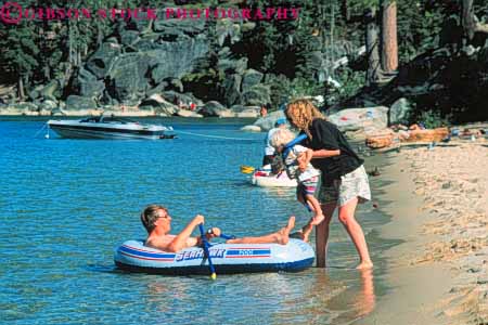 Stock Photo #9600: keywords -  alpine baby bliss california child clean clear destination families family father float freshwater fun horz lake lakes mother mountains park play rafting recreation sierra state summer tahoe travel water