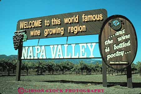 Stock Photo #10005: keywords - agriculture attraction california country crop cultivate cultivating cultivation destination destinations farm farming grow grower growers growing growth horz landscape napa scenery scenic sign signs tourist travel valley vine vines vineyard vineyards welcome wine wineries winery wood