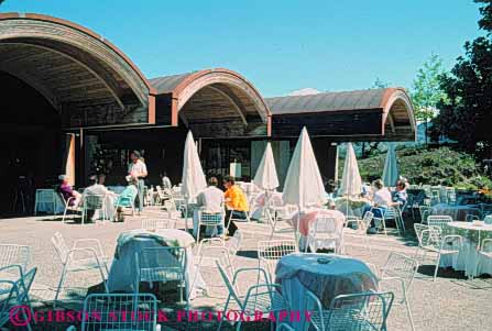Stock Photo #10061: keywords -  cafe cafes california chandon domaine horz napa outdoor outside patio quests server valley wine wineries winery wines with