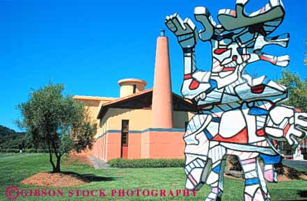 Stock Photo #10073: keywords - abstract abstraction abstracts architecture art artistic building buildings california clos contemporary creative design express expression horz modern napa new pagase sculpture sculptures style valley wine wineries winery wines