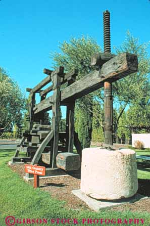 Stock Photo #10075: keywords -  antique california century display equipment franciscan historic making napa old press valley vert vintage wine wineries winery wines