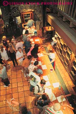 Stock Photo #10083: keywords -  bar buena california elevate elevated group groups host interior napa overhead people room sample taste tasting valley vert view vista wine wineries winery wines