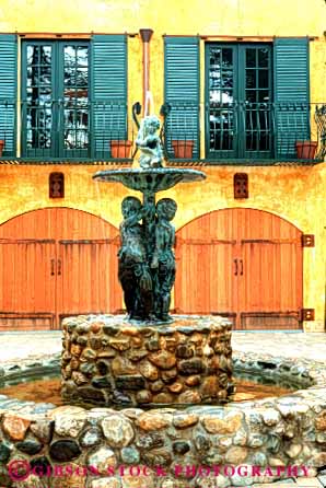 Stock Photo #10098: keywords -  andretti arch arches architecture california design fountain fountains italian napa style tradition traditional valley vert wine wineries winery wines