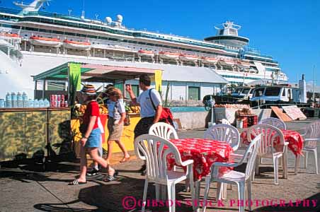Stock Photo #10214: keywords -  bahamas cafe cafes caribbean cruise destination destinations harbor harbors horz nassau ocean outdoor outside port ports resort resorts sea ship sunny sunshine travel tropic tropical tropics vacation warm