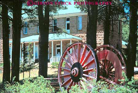 Stock Photo #17810: keywords - arizona big equipment flagstaff gigantic historic history home horz house huge large log logging logs museum museums old pioneer site sites vintage west western wheel wheels