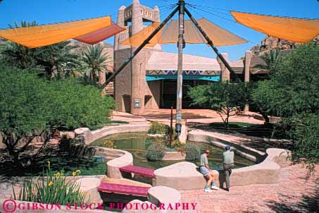 Stock Photo #9073: keywords -  adobe architecture arid arizona climate community desert destination dry el horz hot mall men pedregal phoenix plaza plazas pueblo relax relaxed relaxing resort resorts scottsdale shopping southwest southwestern sunny travel warm west western