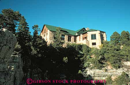 Stock Photo #10109: keywords -  arizona canyon canyons famous grand horz landmark landmarks lodge lodges national north park parks rim rock southwest stone west western