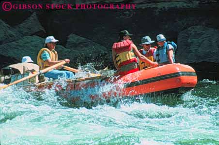 Stock Photo #10139: keywords - arizona canyon canyons colorado famous grand horz landmark landmarks national park parks rafters rafting rafts river southwest splash west western