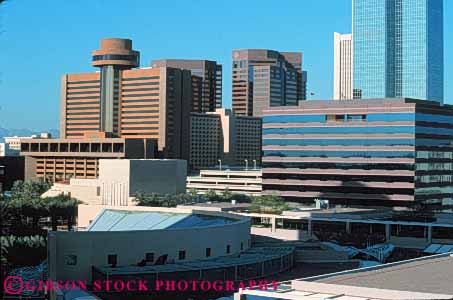 Stock Photo #7485: keywords - america american architecture arizona building buildings business center cities city cityscape cityscapes downtown horz modern new office phoenix skyline skylines southwest urban usa wzest