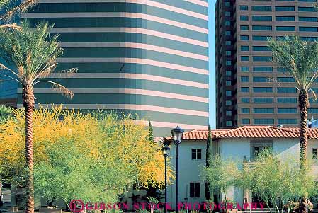Stock Photo #11771: keywords -  architectural architecture arizona buildings contrast contrasting design designs different downtown horz modern new old phoenix southwest style styles west western