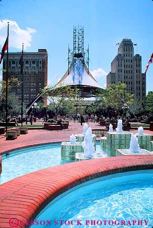 Stock Photo #17731: keywords - architecture arizona city design downtown fountain fountains in municipal park parks patriots phoenix public style urban vert water