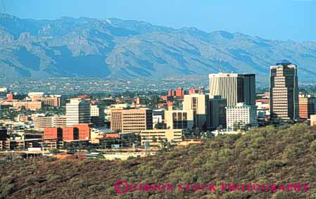 Stock Photo #7490: keywords -  america american architecture arizona building buildings business center cities city cityscape cityscapes downtown horz modern new office skyline skylines southwest tucson urban usa west