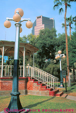 Stock Photo #11674: keywords -  arizona de downtown la mesilla park parks plaza plazas public southwest tucson urban vert west