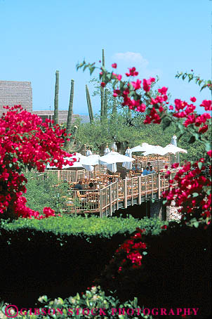 Stock Photo #11682: keywords -  arizona cafe cafes canyon deck decks desert deserts destination dining lowes outdoor outside patio patios resort resorts southwest travel tucson umbrellas vacation ventana vert west western
