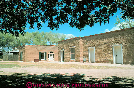 Stock Photo #11699: keywords -  adobe arizona brick building fort forts ft ft. historic history horz lowell old site southwest tucson west western