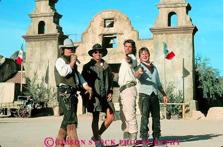 Stock Photo #11718: keywords -  act actor actors arizona attraction costume costumed cowboy cowboys ghost horz movie old park set show shows southwest theme tourist town tucson west western