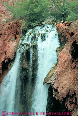 Stock Photo #12732: keywords - alone arizona canyon canyons creek creeks falls flow flowing flows geologic geological geology gravity havasu indian isolated meditate meditating meditation mooney of peace peaceful quiet reservation river rivers runoff serene serenity sitting solitary solitude southwest supai top travertine vert water waterfall waterfalls west woman women