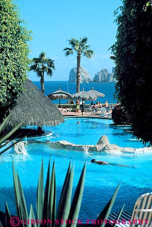 Stock Photo #12805: keywords -  baja cabana cabanas cabo country destination foreign hot hotel hotels lucas melia mexico ocean pool pools relax relaxing resort resorts san side travel travelers tropical vacation vacations vert warm