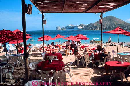 Stock Photo #12809: keywords -  baja bar beach beaches cabo cafe cafes cocktails country destination dine dining foreign horz hot lucas medano mexico ocean relax relaxing resort resorts san travel travelers tropical umbrella umbrellas vacation vacations warm
