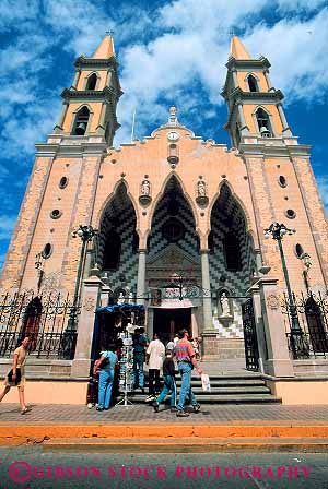 Stock Photo #12816: keywords - building cathedral cathedrals church churches coast coastal conception country destination foreign high immaculate mazatlan mexico of religion religious resort resorts steeple steeples tall tower travel tropical vacation vacations vert