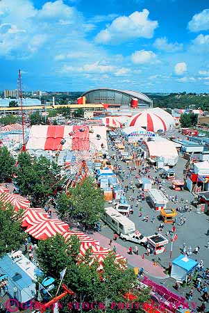 Stock Photo #12133: keywords -  activity alberta amusement annual calgary canada elevate elevated event events fair fairs festival festivals gathering midway overview park ride social stampede thrill vert view
